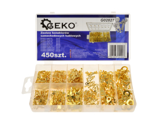 GEKO G02827 Sada kabelových svorek konektorů 450 ks svorky konektory 