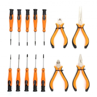 KRAFT&DELE KD10894 SADA ŠROUBOVÁKŮ & KLEŠTÍ 14ks, křížové, ploché, TORX, klíče