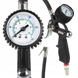 MAR-POL M80702 Pistole na hustění pneumatik s manometrem 12 bar hadice-410mm 