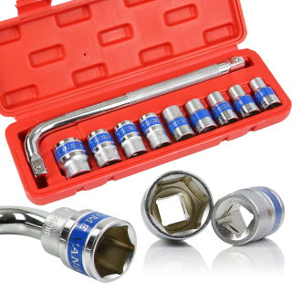 MAR-POL M58201 Nástrčné klíče 1/2" 10ks 10-24mm
