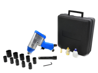 GEKO G03180 Pneumatický rázový utahovák 1/2" 850Nm klíč + nástrčné hlavice