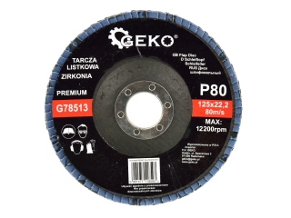 GEKO G78513 Brusný lamelový kotouč 10ks na brusku 125mm P80 PREMIUM