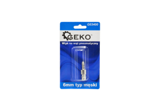 GEKO G03400 Pneumatická hadicová spojka přípojka 6mm konektor samec