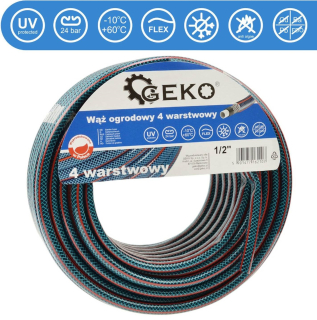 GEKO G73783 Zahradní hadice na vodu 1/2" 30m 4-vrstvá