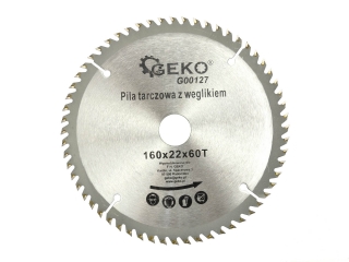 GEKO G00127 Pilový kotouč na dřevo 160mm 22mm 60T