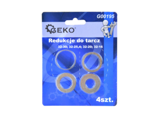 GEKO G00195 Redukce na kotouče s otvorem 32mm 4 kusy 32-30; 32-25,4; 32-20; 32-16
