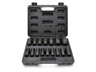 GEKO G10513 Příklepové nástrčné klíče hlavice 1/2" 10 - 32mm 16ks sada