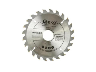 GEKO G00126  Kotouč na dřevo 160mm 32mm 24T