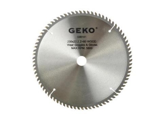 GEKO G00141 Pilový kotouč na dřevo z karbidu pro řezání dřeva 230x22x80T