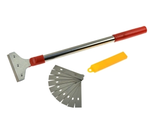 GEKO G66060 Škrabka na odstraňování barvy tapety malířská škrabka 48cm+10 čepelí