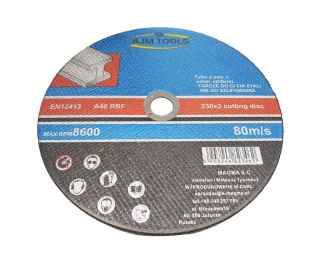 AJM Tools T41 Řezný kotouč na řezání kovů oceli 230mm 2,0mm