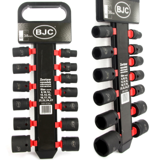 MAR-POL M58290 SADA Nástrčných klíčů pro rázový utahovák hlavice 1/2" 8-27mm