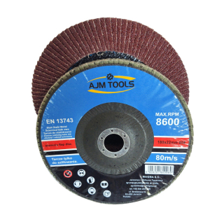 AJM Tools P40 Brusný lamelový kotouč 180mm na kov gr40
