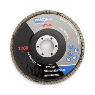 KRAFT&DELE KD969 Brusný lamelový kotouč 125mm na dřevo kov P120 10ks