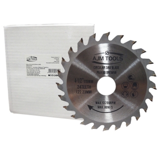 AJM Tools Vidiový kotouč na dřevo 115mm 22mm 24T 