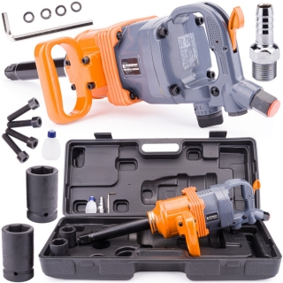 POWERMAT PM-KPU-4800M Pneumatický rázový utahovák klíč TIR 4800Nm +2 hlavice