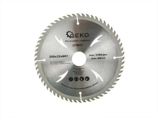 GEKO G78051 Pilový kotouč na dřevo 200x32x60T (otvory) 