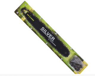 SILVER S11154 Vodicí lišta pro pilu + 2 řetězy 3/8, 15" 38 cm, 058 64