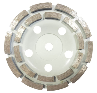 MAR-POL M08787 125mm DIAMANTOVÝ brusný KOTOUČ na BETON 2x SEGMENT 5mm M14