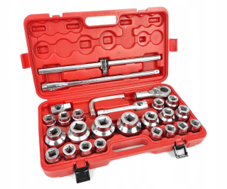 MAR-POL M58251 GOLA SADA 3/4" a 1" 26ks 21-65mm hlavice +ráčna redukce 12-hran
