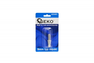 GEKO G03401 Pneumatická hadicová spojka přípojka 9mm konektor samec