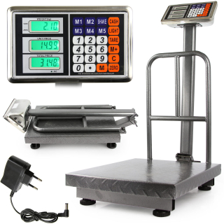 Marpol M90166 Elektronická skladová váha, digitální LCD 300kg 63x84cm