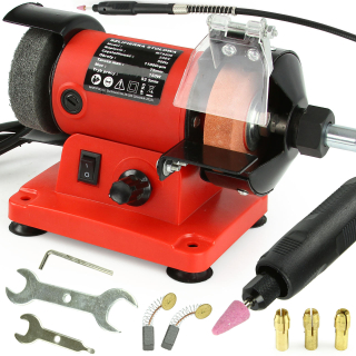 MAR-POL M79208 Elektrická stolní bruska dvoukotoučová 230V