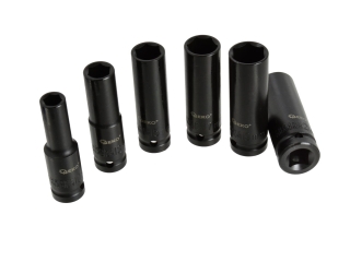 GEKO G10500 Nástrčné klíče dlouhé hlavice sada 1/2" 10-21mm 6ks délka 77mm 