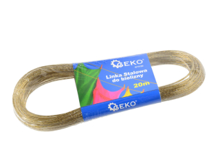 GEKO G73190 Ocelová šňůra lanko na prádlo 2mm x 20m na prádlo