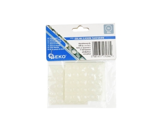 GEKO G29820 Transparentní silikonové podložky nárazníky na nábytek 8mm 50ks