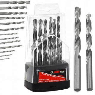 Mar-pol M22298 Vrtáky do kovu sada 13ks 1,5-6,5mm sada