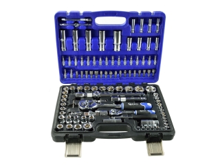 GEKO G10101 Gola sada 108ks 1/4" 1/2" klíče, nástrčné hlavice, bity, ráčna