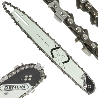 MAR-POL M86677 VODÍCÍ LIŠTA na pilu 38cm, 64 článků/zubů 1,5mm, 0325" 1 řetěz DEMON