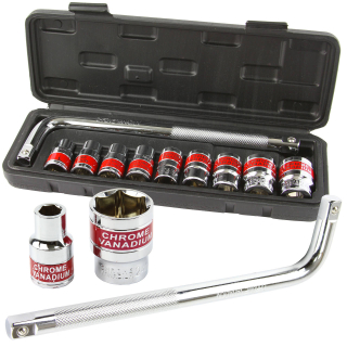 MAR-POL M58200 Nástrčné klíče 1/2" 10ks 10-24mm