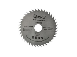 GEKO G00050 Pilový kotouč na dřevo 115mm 22mm 40T