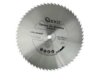 GEKO G00076 Pilový kotouč na dřevo 600mm 32mm 60T