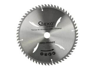 GEKO G78142 Vidiový Kotouč na dřevo pro řezání dřeva 300mm 30mm 60T na pilu 