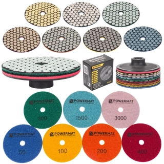 POWERMAT PM-DPP-100TS Brusné diamantové kotouče pro suché broušení 100mm