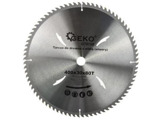 GEKO G78158 Vidiový kotouč na dřevo pro řezaní 400mm 30mm 80T pro pílu