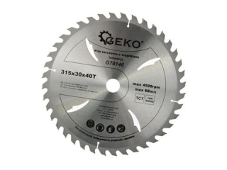 GEKO G78146 Vidiový kotouč na dřevo pro řezaní 3150mm 30mm 40T pro pílu