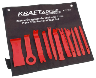 KRAFT&DELE KD1128  Montáž demontáž čalounění, stahováky, klíče, sada 11ks 
