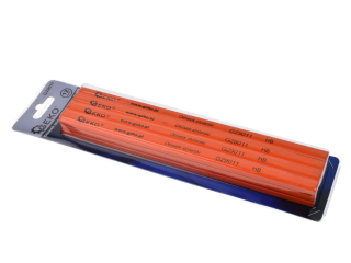 GEKO G29011 Tesařská truhlářská tužka 245 mm HB SADA 12ks