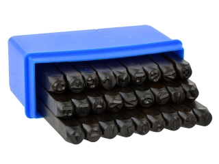 GEKO G01812 Raznice písmen razič 6mm 27ks razidla písmenková na kov, plech