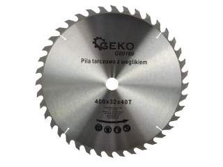 GEKO G00160 Kotouč vidiový na dřevo ze slinutého karbidu řezání 400x32 40T