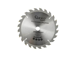 GEKO G00095 Pilový kotouč na dřevo pro řezání dřeva 205mm 20mm 24T