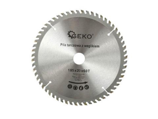 GEKO G00092 Pilový kotouč na dřevo pro řezání dřeva 185mm 20mm 60T
