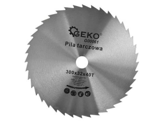 GEKO G00061 Bezkarbidový řezný kotouč na dřevo pro řezání dřeva 300x32x40T