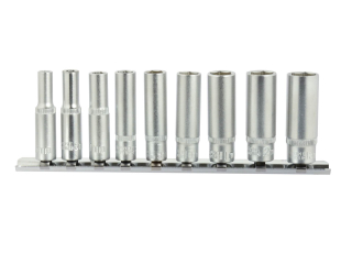 GEKO G13540 Hlavice / nástrčné klíče 9ks 5-13mm 1/4" sada nástrčných hlavic