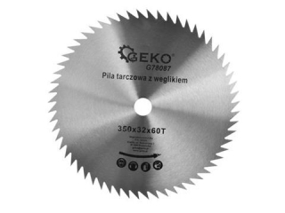 GEKO G78087 Vidiový kotouč na dřevo pro řezání dřeva 350mm 32mm 60T