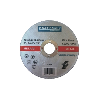 Kraft&Dele KD973 Kotouč na kov, plech, železo 125mm 1,2x22,2mm sada 25ks